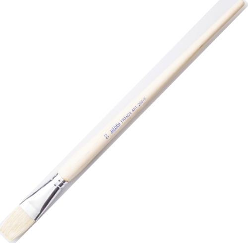 Uzun Kıl Yağlı Boya Fırçası Beyaz 258F/20