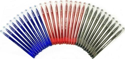 Büro Tükenmez Kalem 3 Renk 30 Adet Karışık