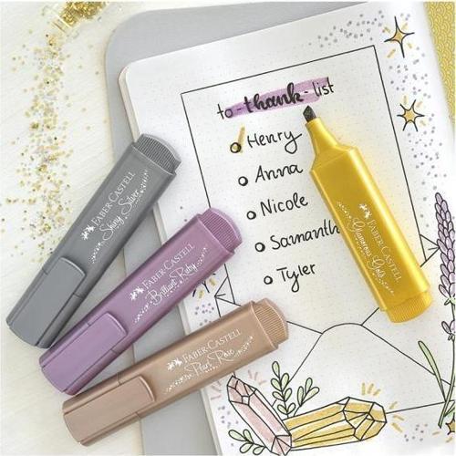 Faber-Castell Metalik Renk Fosforlu Kalem Renk Çeşitleri Yakut