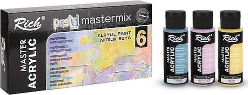 Mastermix Akrilik Boya Pastel Renkler 6 x 60cc
