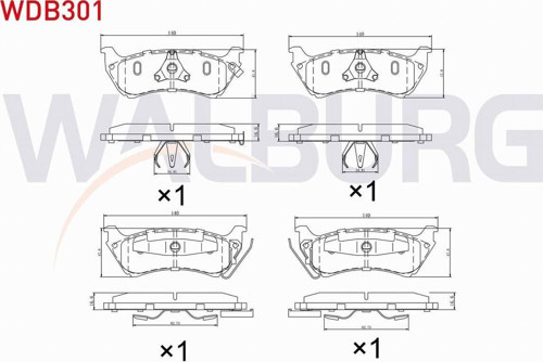 Mercedes M Class (W163) Ml 320 1998-2005 Arka Fren Balatası İkazlı A1634200120