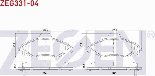Ford Escort Vıı 1.3 1995-1999 Ön Fren Balatası Ikazlı 97Ax2K021Aa