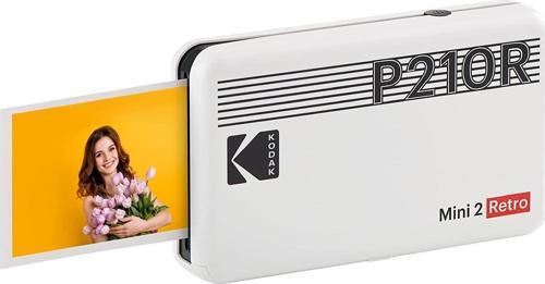 Mini 2 Retro - Taşınabilir Fotoğraf Yazıcısı Baskı ( Beyaz )