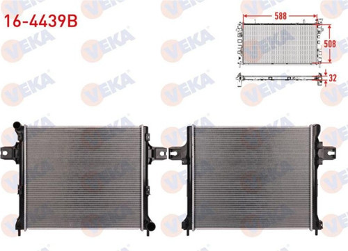 Jeep Grand Cherokee (Wh) 3.0 Crd A-T 2005-2010 Su Radyatörü Brazing 55116858Aa - K5 511 685 8Aa
