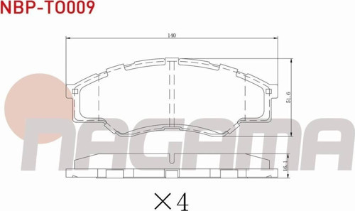 Toyota Hı-Lux Pıck Up 2.5 D 2005-2011 Ön Fren Balatası 044650K160