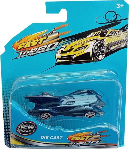 Turbo Mavili Yarasa Araba Die Cast  1:64 Ölçekli Metal Tasarım