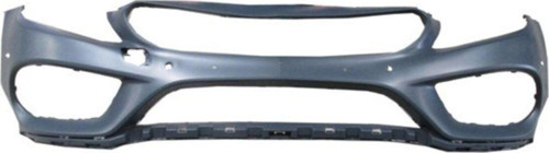 Mercedes C Class W205 14/17 Ön Tampon Gri (Far Yıkamasız/Sensor Delikli)(Amg)(Tw)