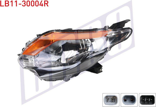 Mıtsubıshı L200 15-18 Far Sağ Elektrikli Motorlu Sarı Koyu Renk 8301C730 Uyumlu