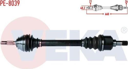 Komple Aks Sol On Peugeot 301 1.6 Hdı Uzunluk 660Mm 2012-