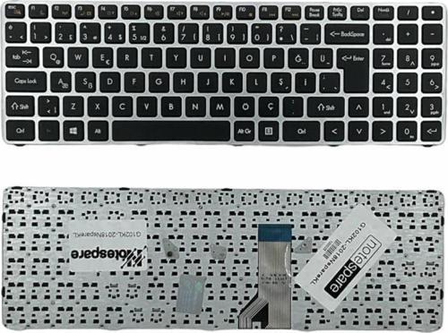 Grundig GNB 1565 A1 i3, GNB1565A1İ3, GNB 1567 B1 i3 Uyumlu Notebook Klavye Gümüş Gri TR