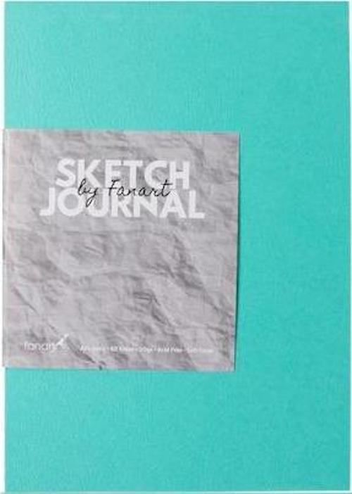 Sketch Journal A5 Ivory Kağıt Turkuaz Kapak Eskiz Defteri