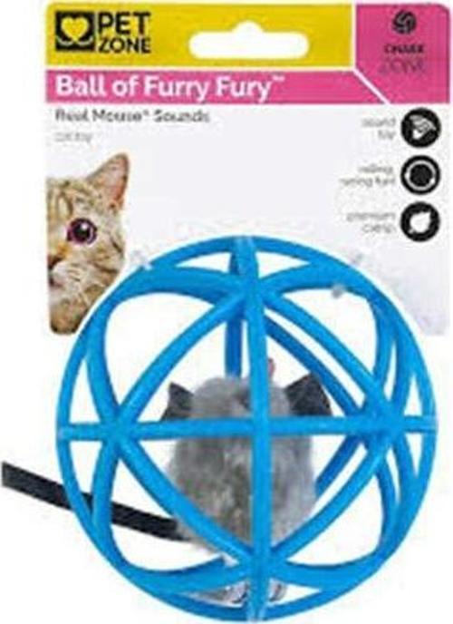 Pet Zone Ball of Furry İnteraktif Kedi Otlu Sesli Kedi Oyuncağı