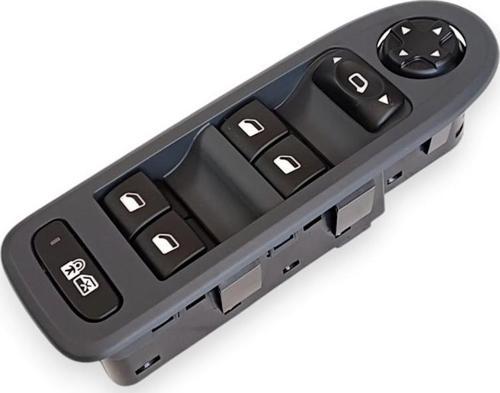 Citroen C5 2008-2015 Sol Ön Kapı Dörtlü Cam Düğmesi Katlamasız