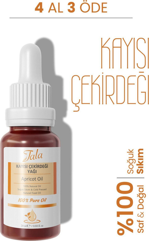 Kayısı Çekirdeği Yağı %100 Saf Ve Doğal Soğuk Sıkım 20 Ml