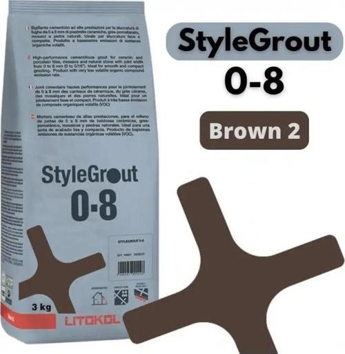 STYLEGROUT 0-8 BROWN 2 DERZ DOLGU 3 KG