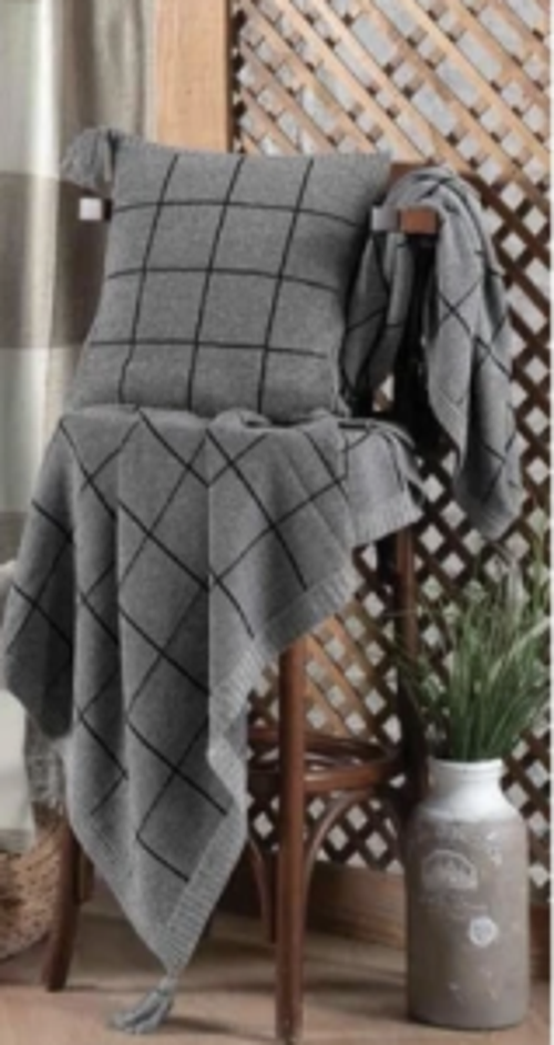 Moneta Kırlent 45x45 Gri