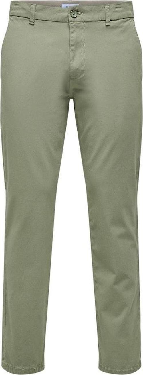 Erkek Regular Fit Lastikli Bel Haki Pantolon - 22029761