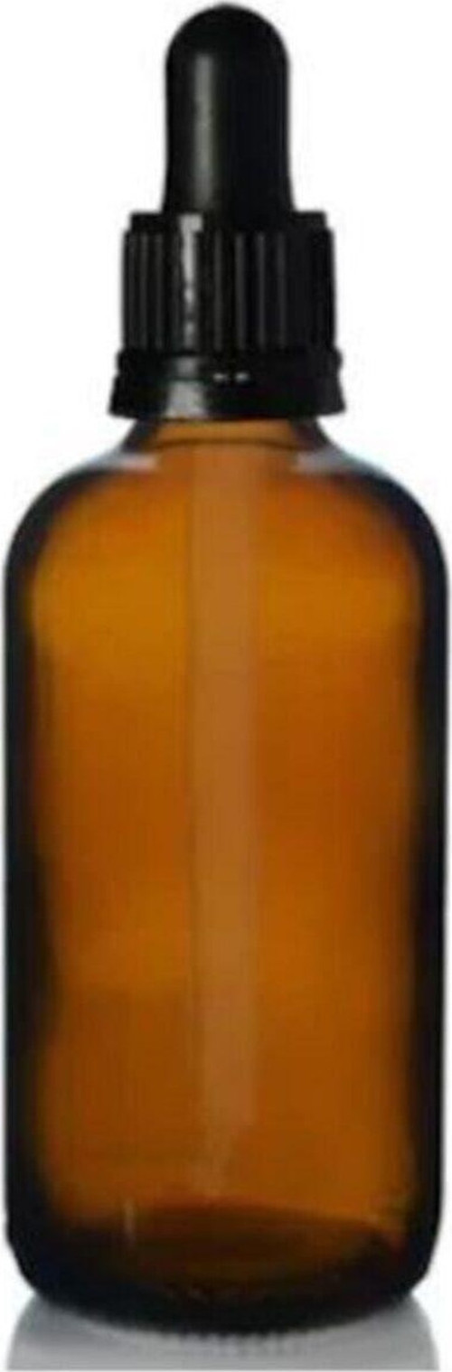 Amber Cam Şişe 30Ml Siyah Kapak Cam Damlalıklı