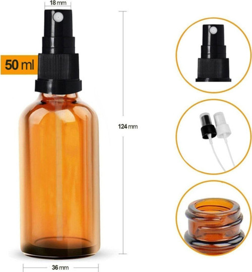 Amber Cam Şişe 50Ml 48 Adet