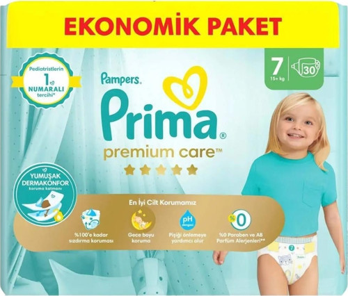 Premium Care 7 Numara 30'lu Bebek Bezi