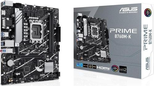 PRIME B760M-K 5333mhz(OC) RGB 1700p mATX DDR5 Anakart