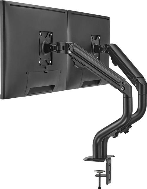 TWISTED MINDS TM-71-C012 MEKANİK AMORTİSÖR DÜZ EKRAN 17"- 32" MAX 2X 8KG İKİLİ MONİTÖR KOLU