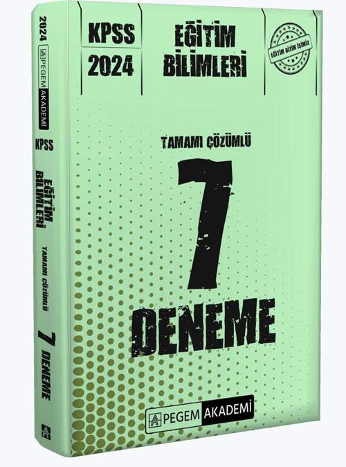 2024 KPSS Eğitim Bilimleri Tamamı Çözümlü 7 Deneme