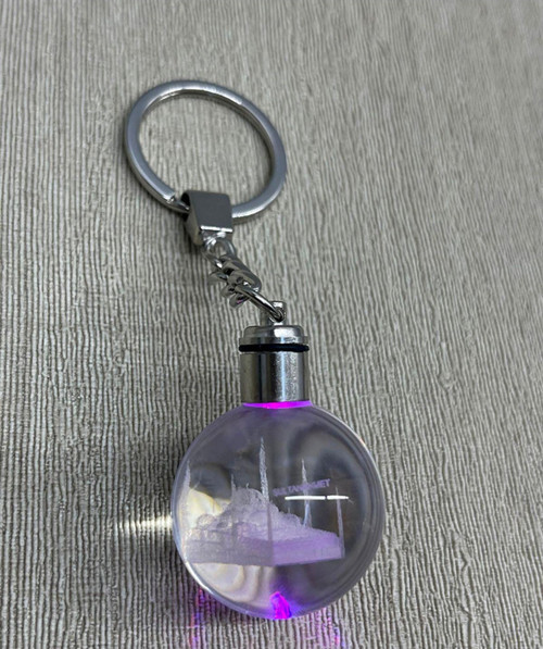 Ledli Sultanahmet Tasarımı Kristal Anahtarlık Alk3804