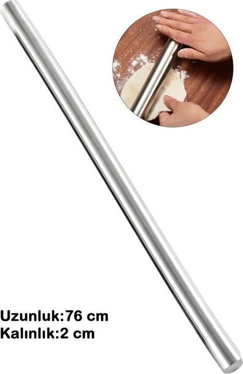Masterchef Paslanmaz Metal 76 cm Hamur Açma Oklava