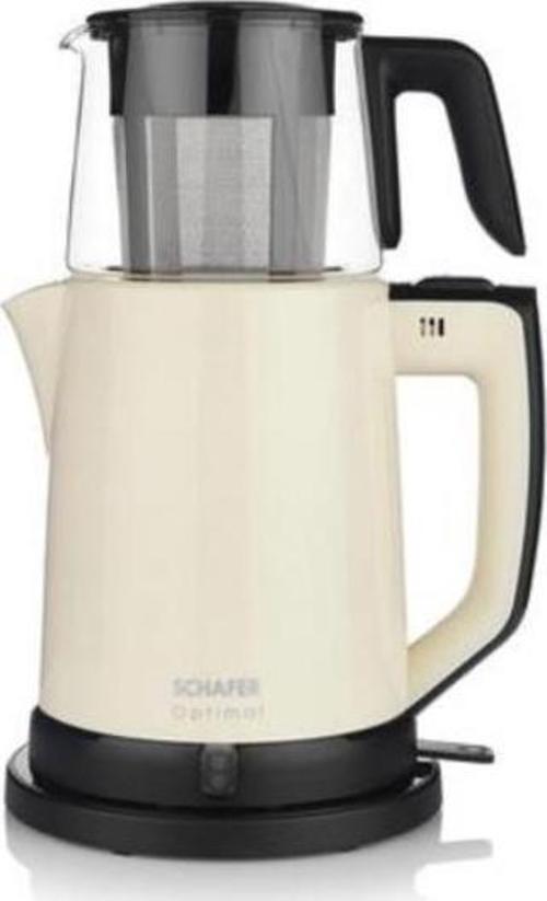 Optimal Elektrikli Çay Makinesi-Krem