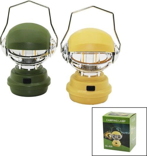 CAMPING LAMP ROBOT KAFA MODELİ FANUS KAMP - BAHÇE FENER USB ŞARJLI 3-KADEME IŞIK AYARI RENKLİ PLS. GL-628 (2818)