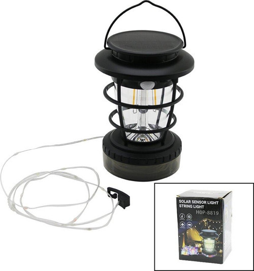 2İN1=FANUS KAMP-BAHÇE FENER - RGB ŞERİT LED 10MTS OLAR - ŞARJLI SENSÖRLÜ LED MAKARALI (2818)