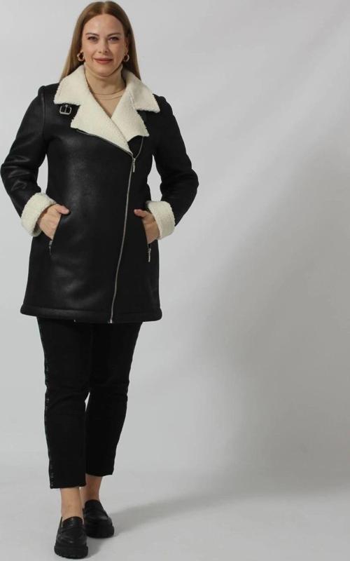 Uzun İçi Kürklü Boğazı Kemer Detaylı Kaban