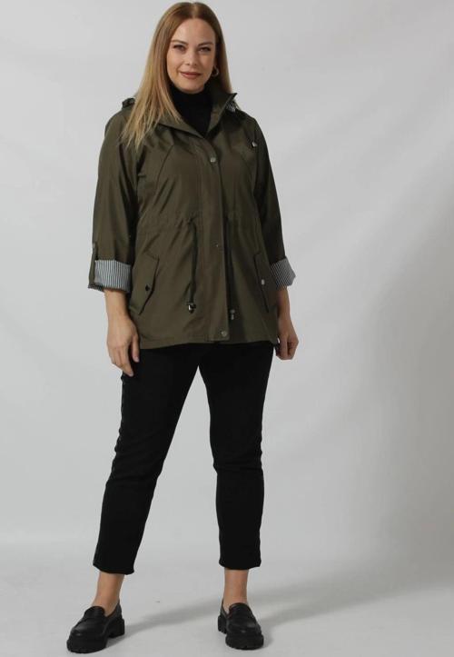 KISA ASTAR DETAYLI BONDİT TRENÇKOT HAKİ