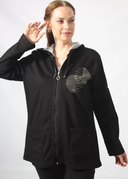 B-058 SİYAH KIŞLIK PAMUK GABARDİN BÜYÜK BEDEN CEKET