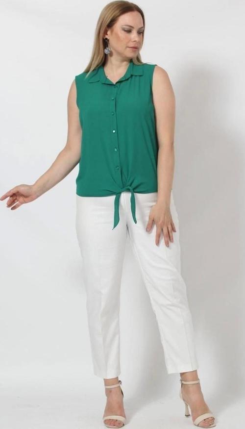 3253 Kolsuz Bağlamalı Gömlek Yeşil