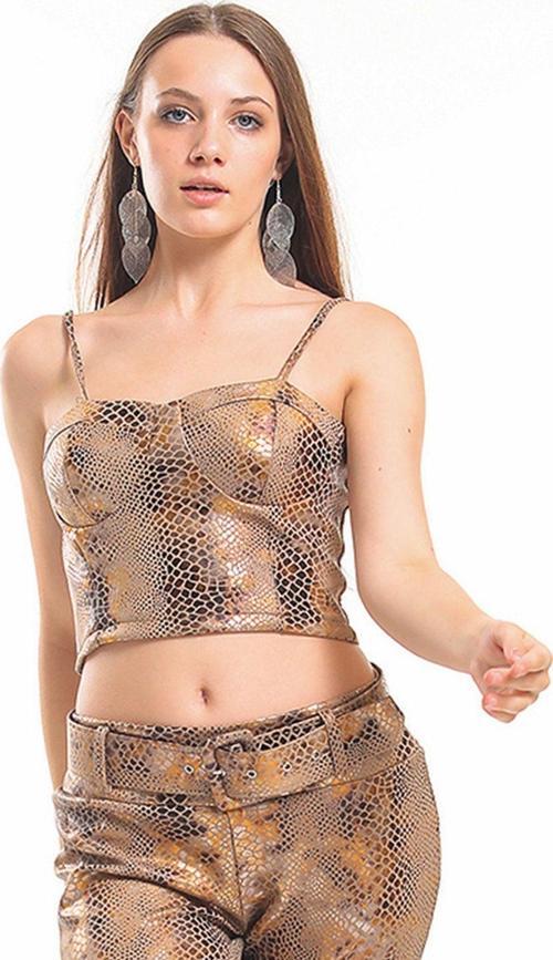 Desenli Kaplı Bustiyer Bst31901Yn Vızon