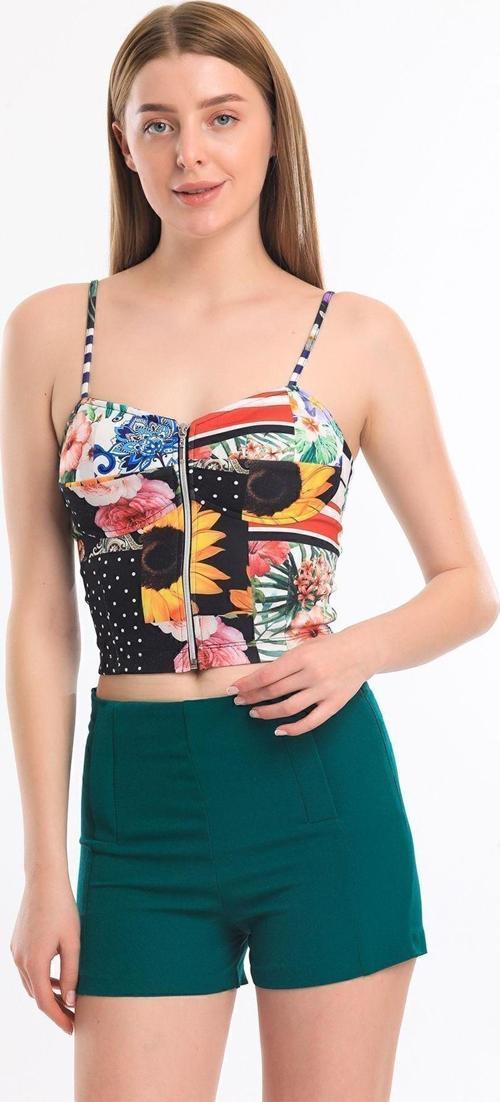 Sus Cepli Atlas Krep Sort | Şrt14056 Yesıl