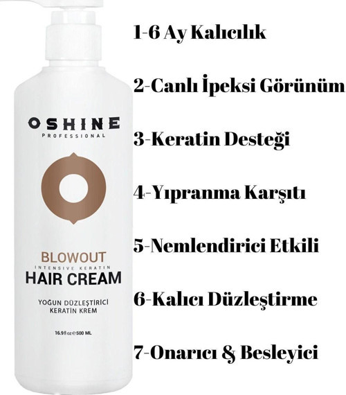 Brezilya Fönü Keratin Saç Düzleştirici 500Ml