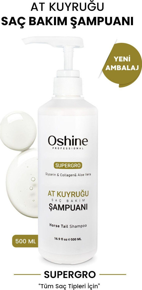Hızlı Uzamaya Yardımcı At Kuyruğu Şampuanı, Horse Tail Shampoo, 500Ml