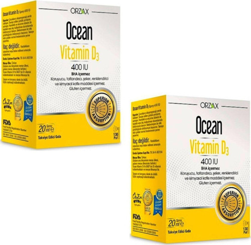Vitamin D3 Sprey 400'lu 20ml 2 Adet