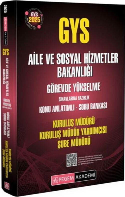 Pegem Yayınları 2025 GYS Aile ve Sosyal Hizmetler Bakanlığı Görevde Yükselme Sınavlarına Hazırlık