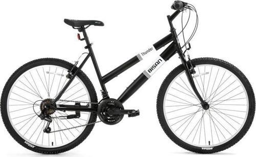 THUNDER KADIN DAĞ BİSİKLETİ 47CM V 26 JANT 18 VİTES MAT SİYAH BEYAZ