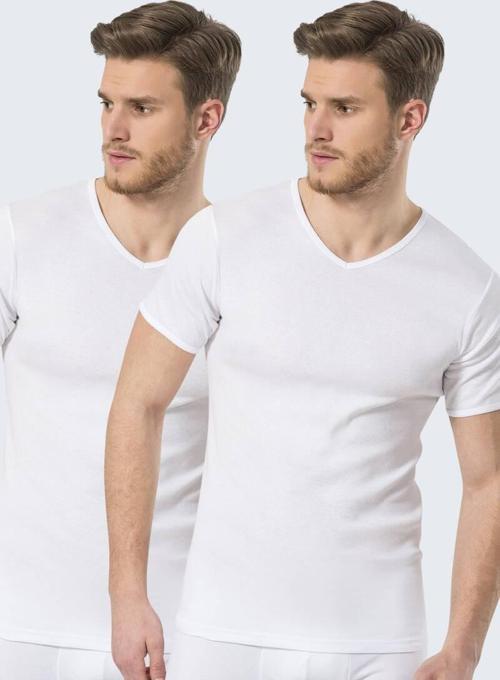 Erkek Ribana V yaka Fanila (2li Paket)