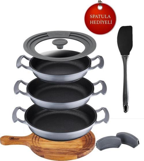 TRY COOK 7 PARÇA SAHAN SETİ GRİ
