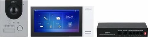 KTP01-S2(S) 7"inç Ekran 2mp IP Villa Kiti İç ve Dış Ünite Cat6 Kablo İle Çalışır