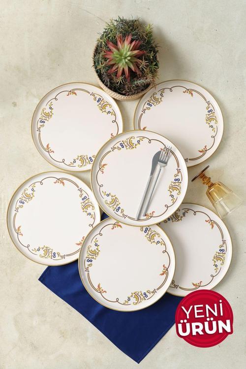 Bronze Bloom Nordic Servis Tabağı 28 Cm 6 Adet 22929