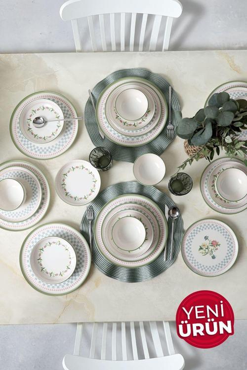 Rose Line Yemek Takımı 24 Parça 6 Kişilik 22909-10-11