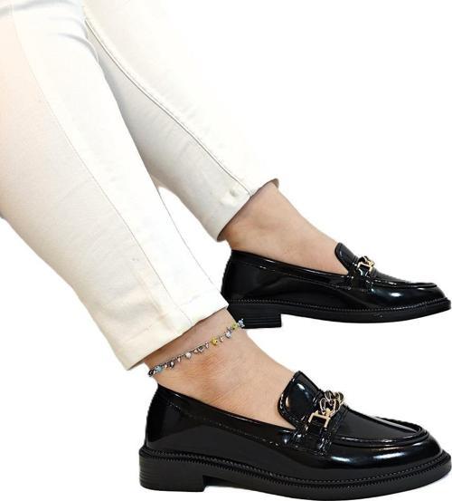 4015 Siyah Rugan Kaymaz Leofer Günlük Bayan Ayakkabı