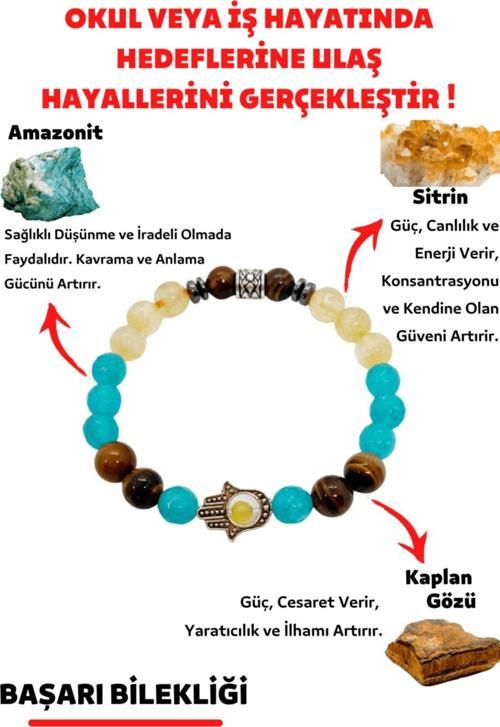 Sertifikalı Doğal Taş Tılsım Bilekliği